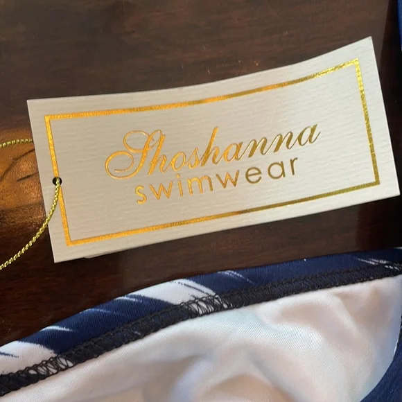 NWT Shoshanna Blue and White Bikini Top - Picture 3 of 3